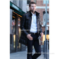 Man's Long Style Real Leather Jacket, EU Style Jacket (CML5005)